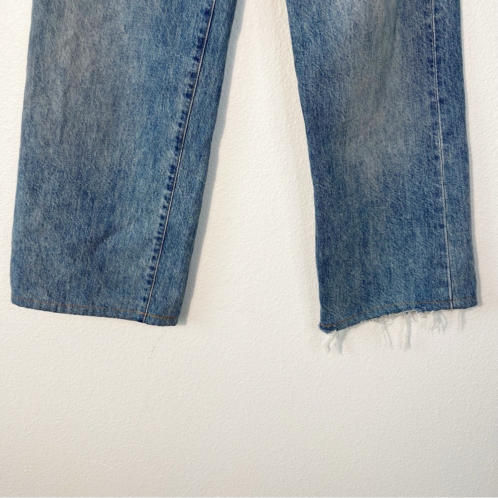 Aritzia Denim Forum The Farrah Hi-Rise Wide Jean Size 24 Into The Bleu Light - Picture 2 of 11